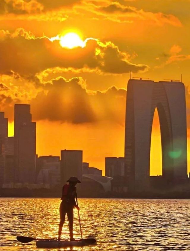 9.13上海出發，打卡亞庇同款落日槳板皮划艇
