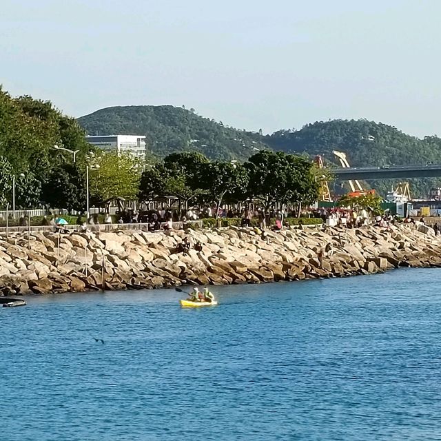 Popular TKO waterfront promenade 