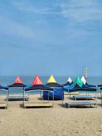 오토캠핑장과 물놀이장이 있는 경주 해수욕장🏖