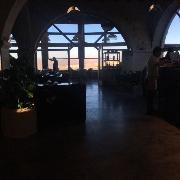 Amazing food and wine with a view