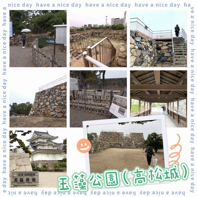 找不到天守閣的高松城-玉藻公園