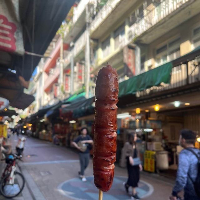 우라이 온천 마을의 명물 소세지