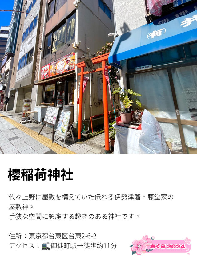 【櫻稲荷神社/東京都】伊勢津藩・藤堂家の下屋敷の屋敷神