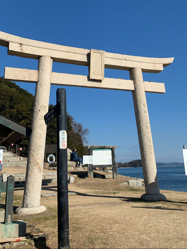 岡山　海の近くの神社⛩️