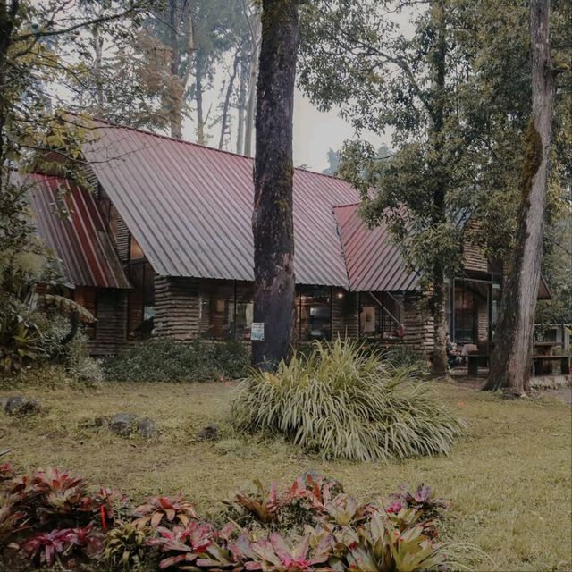 DOCKING AT A COFFEE PLACE QUITE FAR FROM THE CITY CENTER OF BANDUNG,