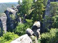 The beauty of the rocks formation at Rathen, Saxon Switzerland National Park