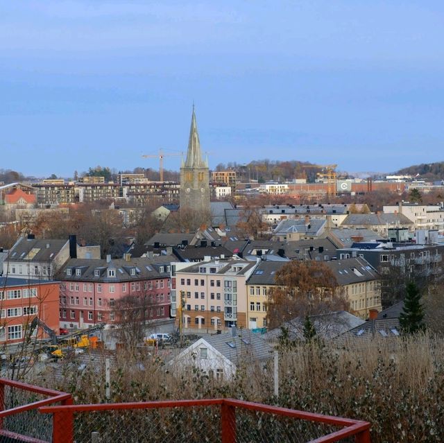 挪威的教育城市Trondheim，最後的極光