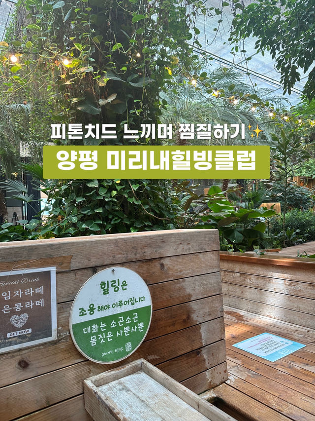 숲속에서 찜질하고 족욕하고🌳 양평 미리내 힐빙클럽