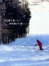 【長野／戸隠】日本百名山、高妻山を見ながら滑る「戸隠スキー場」⁡