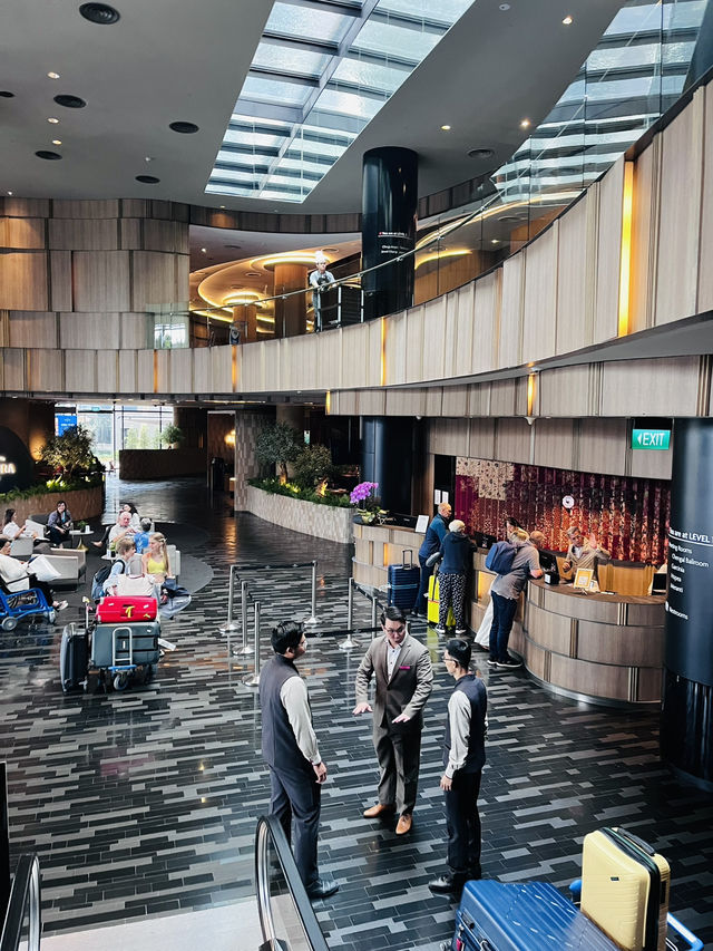 Crowne Plaza Changi right in front of your Boarding Gate