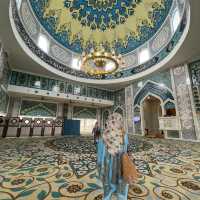 a unique mosque with beautiful ocean view