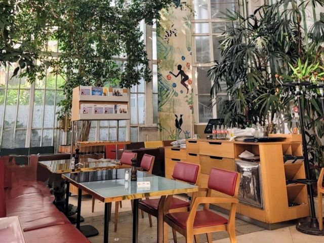 在美麗的城堡花園溫室用餐：Brasserie Palmenhaus Wien