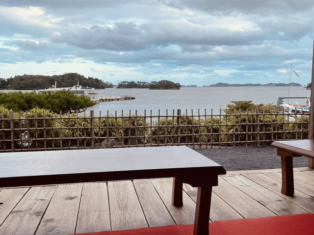 Beautiful view with delicious sweets