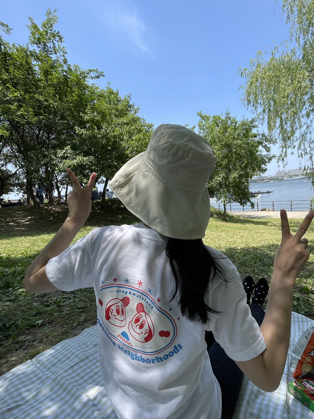🌸 빵 한 봉지 들고 봄날 한강으로, 베이커리산 → 양화한강공원 감성 피크닉