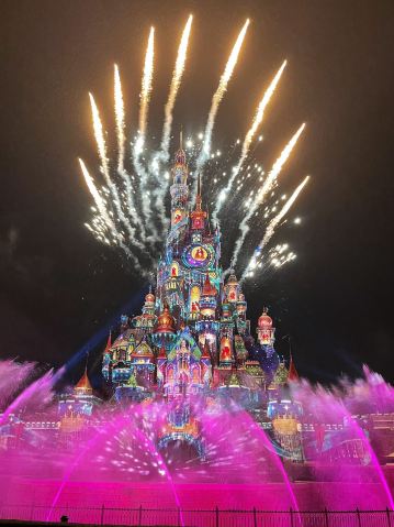 香港ディズニー】夜のプロジェクションマッピング☆モーメンタス