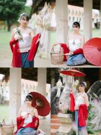 งบ 150 เช่าชุดล้านนา วัดต้นเกว๋น