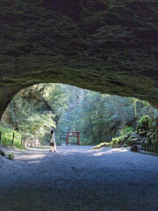 [คาโกชิมะ] จุดพลังงานสุดมหัศจรรย์ที่คุณสามารถมองเห็นประตูโทริอิจากในถ้ำได้!