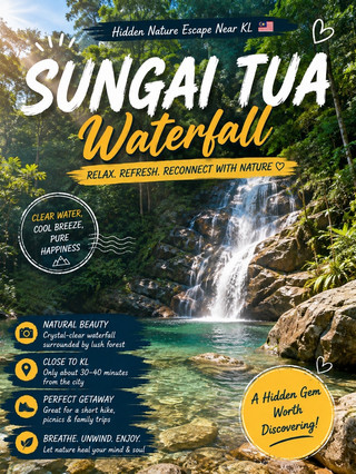 🌿 Sungai Tua Waterfall | A Refreshing Escape Just 30 Minutes from Kuala Lumpur 💦