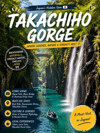 🇯🇵 Takachiho Gorge Travel Guide | Japan's Most Magical Canyon You Shouldn't Miss 🍃🚣