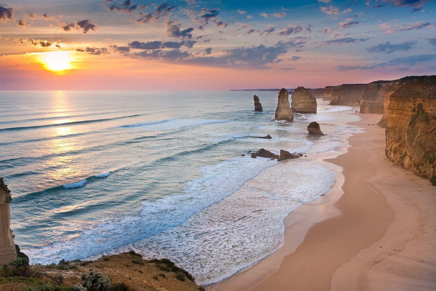 Australia's Twelve Apostles: Towering Sea Stacks and Dramatic Cliffs—A Must-See on the Great Ocean Road!
