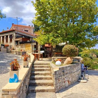 A Charming Cobbled Town in Greece