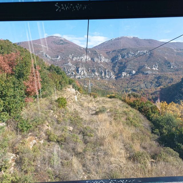 great view from cable car in Tirana