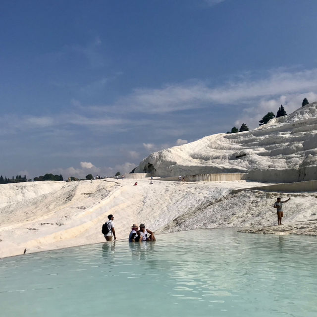 Turkey🇹🇷A Dreamlike Journey Through Pamukkale’s Cotton Castle☁️🏰
