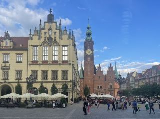 Wrocław (German: Breslau) is located in southwestern Poland, intersected by the Oder River, with a population of approximately.