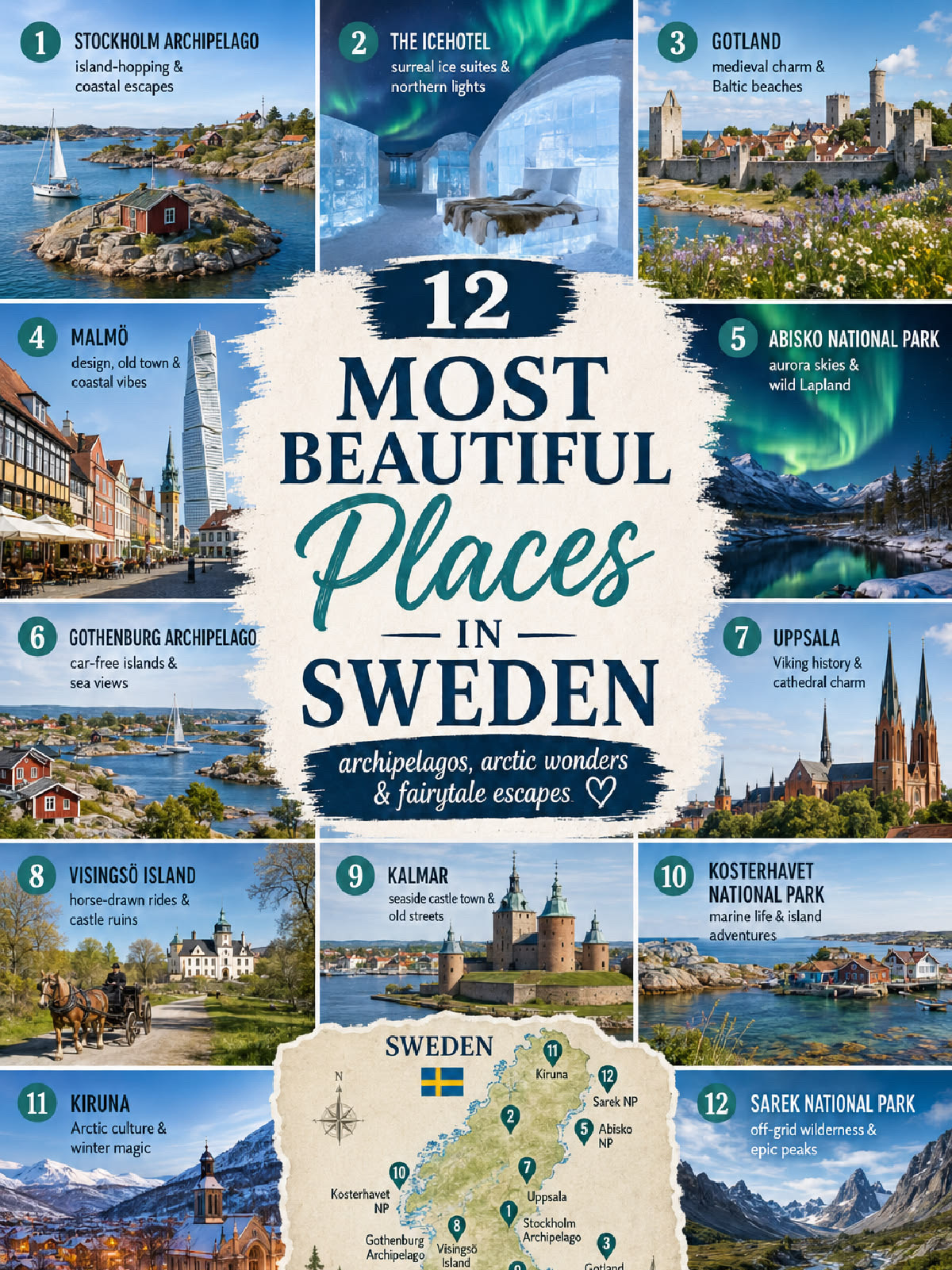 🇸🇪✨ SWEDEN — WHERE FAIRYTALES MEET SCANDINAVIAN MAGIC! 💙🌍