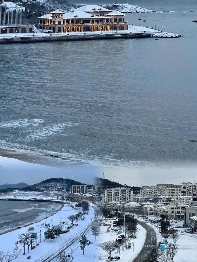 開始期待下雪的威海了！很冷又很浪漫。