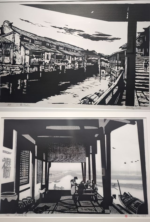 誤入版畫深處，水墨的衝擊力好強！。