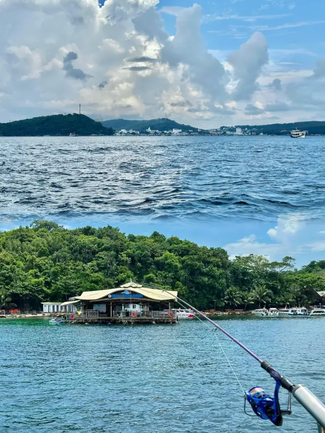 Experience the fun of sea fishing on a beautiful island in Vietnam