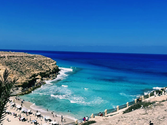 埃及馬特魯著名海灘景點：阿吉巴海灘（Agibah Beach），適合拍照打卡，休閒觀光旅遊！