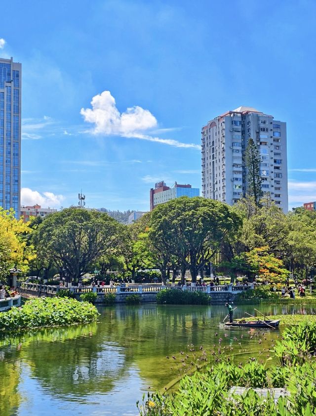 尋幽中山園：錦江側畔的夏日清涼詩箋