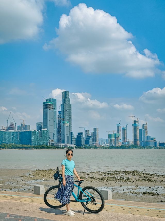 深圳騎行，晴天的深圳灣簡直是人間美好！
