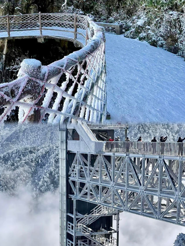 廣東出發1.5h直達冰雪王國莽山霧淞+懸崖溫泉攻略