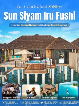 Maldives Iru Fushi refreshed all-inclusive + 4 excursions + free SPA