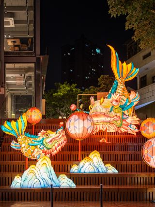 永慶坊の澳魚灯籠が点灯し、今年の国慶節における広州で最も写真映えする灯籠祭りとなっている。