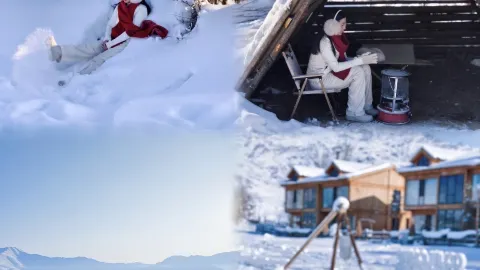 Fairy-tale snow village photo spot — traveler post in Bole