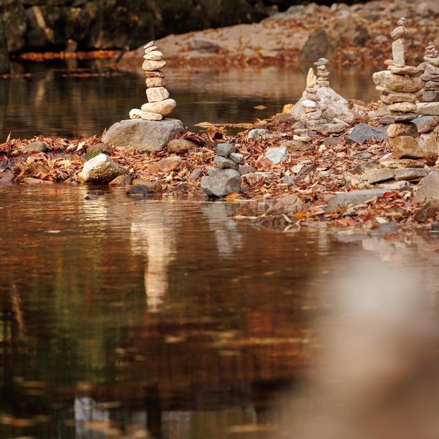 Beautiful Autumn View of Beopjusa Temple