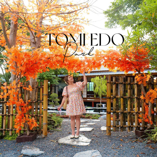คาเฟ่เปิดใหม่สไตล์ญี่ปุ่น Tomi Edo Park กาญจนบุรี