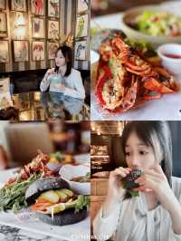 🇭🇰尖沙咀氛圍感餐廳🦞食龍蝦竹碳漢堡❤️