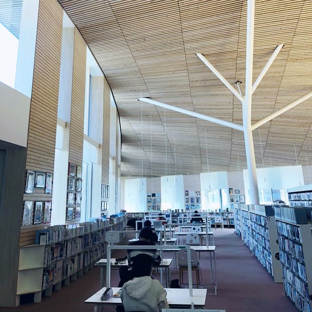 The beautiful Obuse Library 