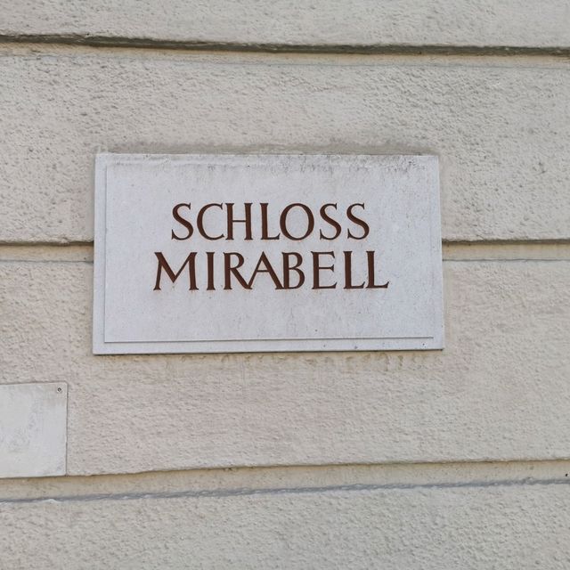 Schloss Mirabell At Salzburg