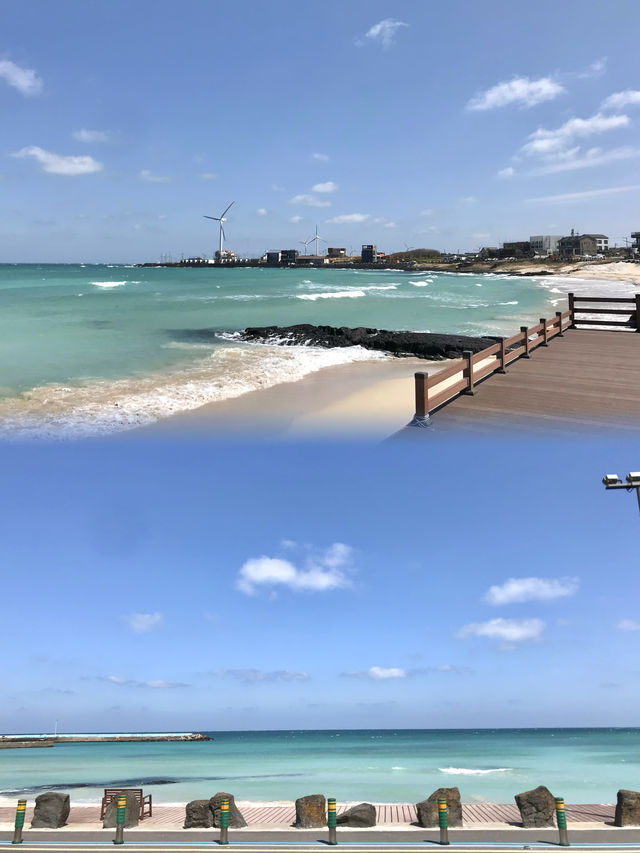 韓國濟州最治癒的打卡景點-月汀裏海邊