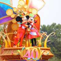 ディズニー40周年の記念パレード！