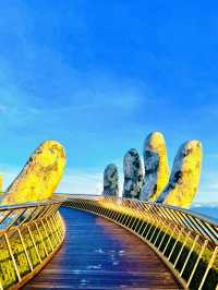 The Famous Golden Hands Bridge Vietnam🇻🇳✨
