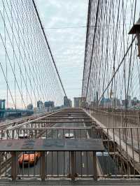 We walked across the iconic Brooklyn Bridge! 