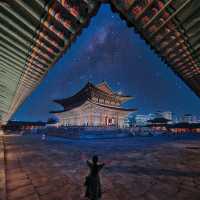 Beautiful Night View of Gyeongbukgung Palace 