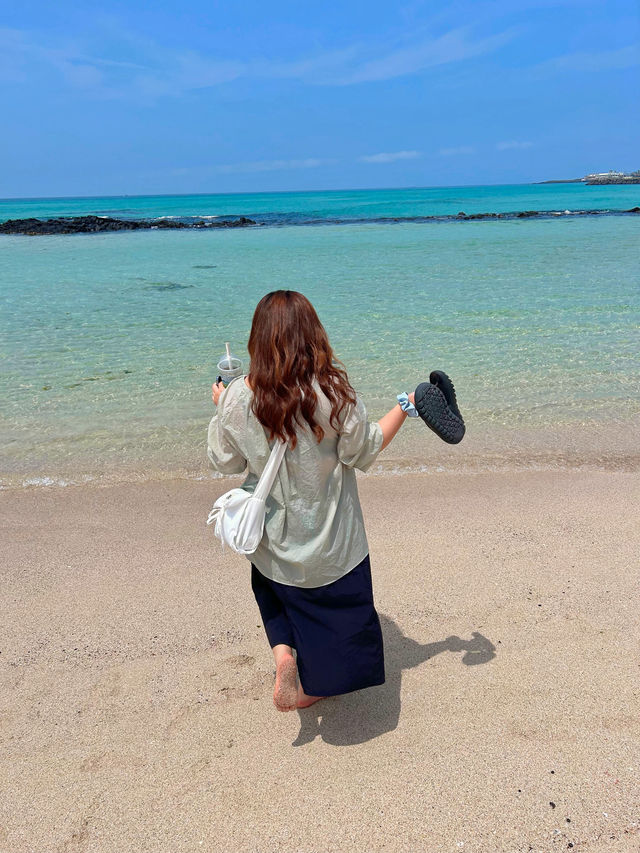 제주 애매랄드빛 바다 애월 한담해안산책로 🌊🏝️